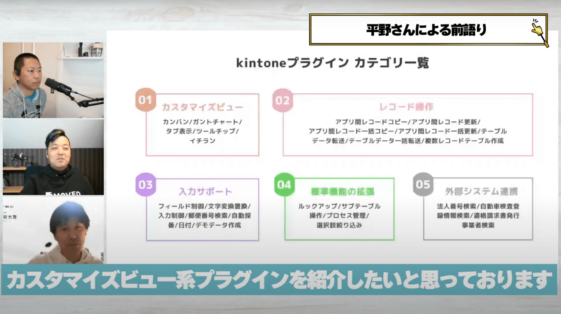 カスタマイズビュー系プラグインの位置づけ