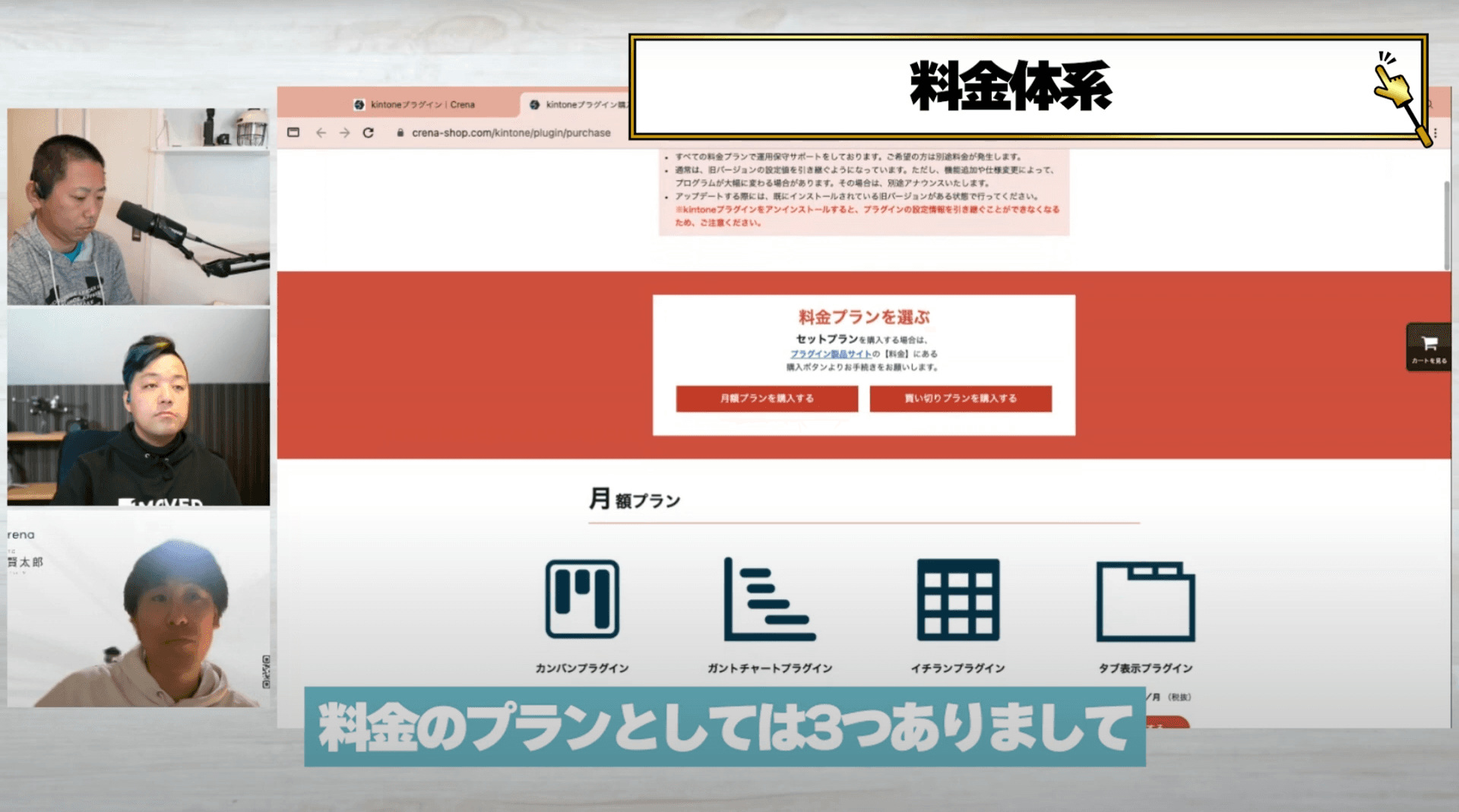 プラグイン料金体系の概要