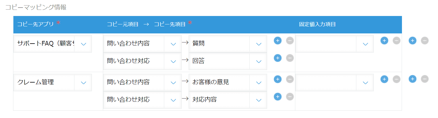 1つのアプリから複数アプリへコピーできる機能の説明画像
