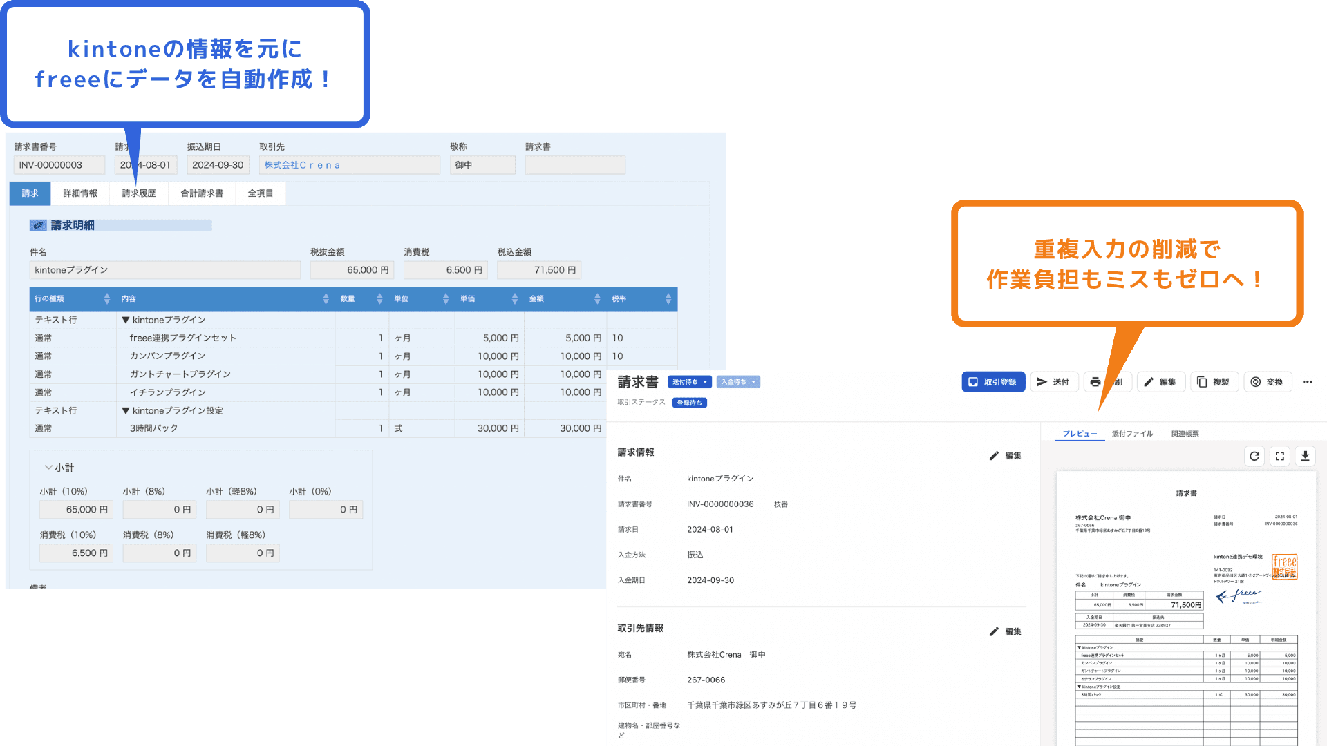 freee連携プラグインセット