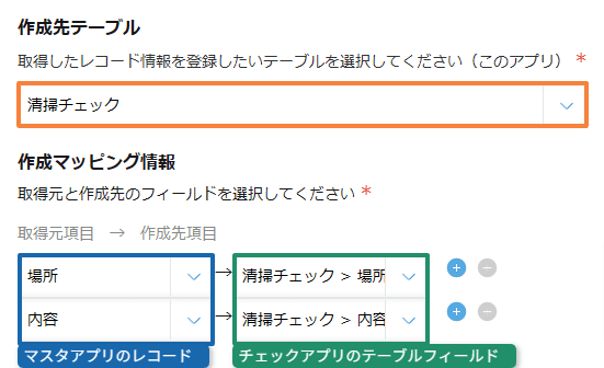 create-table-on-demand-from-multiple-recordsの設定手順5の画面