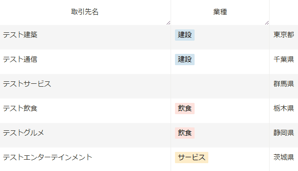 イチランプラグインの一覧編集で選択肢をフリーワード絞り込みする動作イメージ